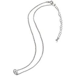 Sterling Silver Polished Oval Bead Dainty Slide Necklace