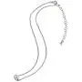 Sterling Silver Polished Oval Bead Dainty Slide Necklace