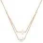 ZHQI Cross Pearl Choker Necklace 18K Rose Gold Plated Stainless Steel Simple Tiny Layered Chain Pendant ZHQI Cross Pearl Choker Necklace 18K Rose Gold Plated Stainless Steel Simple Tiny Layered Chain Pendant