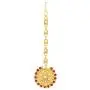 Aheli Indian Wedding Wear Polki Stone Beaded Choker Necklace with Maang Tikka Set Ethnic Fashion Jewelry for Women