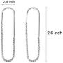 IBEEDOW Hoop Earrings Cubic Zirconia Dangle Earrings Drop Hypoallergenic Stud Earrings Sterling Silver Earrings