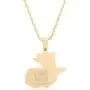 Stainless Steel Gold Color Guatemala Map Pendant Necklace Trendy Guatemala Flag Map Women Charm Jewelry