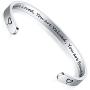 AryaHozel Inspirational Bracelet for Women Motivational Cuff Bangle Engraved Mantra Quote Stainless Steel Jewelry Personalized Gifts for Her Teen Girls Friendship Bracelet Birthday Graduation Presents