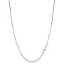 Hidepoo Sideways Initial Necklace for Women, 14k Gold Plated Dainty Cubic Zirconia Sideways Alphabet 26 A-Z Letter Necklace, Personalized Tiny Monogram Initial Necklace Gifts for Women Girls