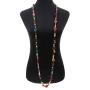 SELOVO Bohemia Women Layers Statement Colorful Wooden Beads Necklace Novelty Jeweley