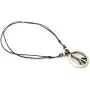 Nove Jewelry Leather Peace Sign Necklace - Peace Symbol Necklace - Resin Peace Sign Pendant - Adjustable Black Cord Nove Jewelry Leather Peace Sign Necklace - Peace Symbol Necklace - Resin Peace Sign Pendant - Adjustable Black Cord