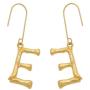 Comformate Metal Letter Earrings for Women Gold Color Brincos Drop Earrings Female Bohemian Alphabet Long Earings Fashion Jewelry