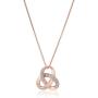 Sterling Silver Diamond Accent Knot Pendant Necklace , 18''