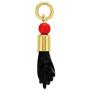 In Season Jewelry 14k Gold Plated Red Black Figa Hand Evil Eye Protection Good Luck Charm Talisman