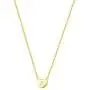 Carleen Solid 14K Real Gold Tiny Love Heart Monogram Initial Letter Dainty Pendant Necklace Delicate Minimalist Jewelry for Women Girls, 16+2 INCHES