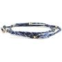 Wakami Double Wrap Bracelet | Handmade Boho Jewelry For Women & Men | Charm Bracelet, Waxed Thread And Zinc Alloy Metal Beads, Fair Trade, 6-10in - Hippie Bracelets.