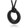 Sunligoo Cremation Jewelry Urn Necklace for Ashes Circle of Life Eternity Memorial Pendant Stainless Steel Necklaces for Mens Womens