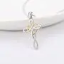 YFN Cross Necklace 925 Sterling Silver Celtic Knot Cross Infinity Heart Love Pendant Necklace 18'' YFN Cross Necklace 925 Sterling Silver Celtic Knot Cross Infinity Heart Love Pendant Necklace 18''
