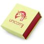 UNICORNJ Sterling Silver 925 Childrens Necklace with Enamel Charm Italy