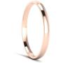 LANDA JEWEL Solid 14k White Rose Yellow Gold 2mm Light Court Shape Comfort Fit Polished Wedding Ring Plain Band