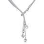 SOSUO 925 Sterling Silver Five-line Chain with Five-Heart Necklace(18'', 20'', 21.6'')