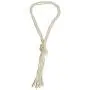 TULIP LY White Crystal Pendant Necklace Long Sweater Necklace Fashion Jewelry for Women Girls