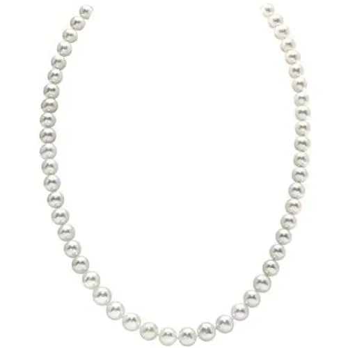 THE PEARL SOURCE 14K Gold 6.0-6.5mm AAAA Quality White Freshwater Cultured Pearl Necklace for Women in 16'' Choker Length THE PEARL SOURCE 14K Gold 6.0-6.5mm AAAA Quality White Freshwater Cultured Pearl Necklace for Women in 16'' Choker Length
