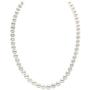 THE PEARL SOURCE 14K Gold 6.0-6.5mm AAAA Quality White Freshwater Cultured Pearl Necklace for Women in 16'' Choker Length