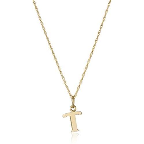 14k Gold-Filled Letter Charm Pendant Necklace