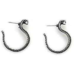 Vintage Punk Snake Cobra Stud Earrings for Women Animal Snake Dangle Drop Earrings Jewelry