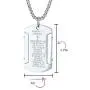Bling Jewelry Personalize Inspirational Message Religious Mantra Stackable Military Style Serenity Prayer Dog Tag Pendant Necklace for Men Teen Silver Tone Stainless Steel Bling Jewelry Personalize Inspirational Message Religious Mantra Stackable Military Style Serenity Prayer Dog Tag Pendant Necklace for Men Teen Silver Tone Stainless Steel