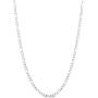 ARTURO ZETA 925 Solid Sterling Silver Figaro Link Chain Italian Necklace for Men