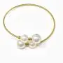 Lura Pearl Bangle: 24K Gold Plated Stainless Steel Shell Pearl Bangle Bracelet Lura Pearl Bangle: 24K Gold Plated Stainless Steel Shell Pearl Bangle Bracelet