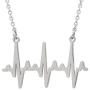 Boutique Academia - Accurate EKG Heartbeat Necklace: Cardiogram Science & Medicine Jewelry Gift