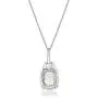 Gin & Grace 10K White Gold Natural Diamond (I1,I2) & Genuine Aquamarine Pendant for Women Gin & Grace 10K White Gold Natural Diamond (I1,I2) & Genuine Aquamarine Pendant for Women