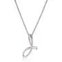 Amazon Collection Sterling Silver Cursive Script Initial ''J'' Pendant Necklace, 18'' Amazon Collection Sterling Silver Cursive Script Initial ''J'' Pendant Necklace, 18''