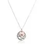 Two-Tone Sterling Silver ''Be'' Graffiti Charm Necklace, 18'' Two-Tone Sterling Silver ''Be'' Graffiti Charm Necklace, 18''