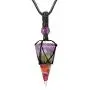 XIANNVXI Healing Crystal Stone Necklace 6 Facet Gemstone Pointed Crystals Pendant Necklaces Adjustable Rope Natural Chakra Reiki Spiritual Jewelry for Men Women XIANNVXI Healing Crystal Stone Necklace 6 Facet Gemstone Pointed Crystals Pendant Necklaces Adjustable Rope Natural Chakra Reiki Spiritual Jewelry for Men Women