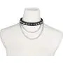 macoking Goth Leather Collar Choker Studded Spike Rivet Black Necklace Punk Bracelet macoking Goth Leather Collar Choker Studded Spike Rivet Black Necklace Punk Bracelet