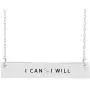 by you Inspirational Pink Ribbon Breast Cancer Awareness Horizontal Engraved Bar Pendant Necklace by you Inspirational Pink Ribbon Breast Cancer Awareness Horizontal Engraved Bar Pendant Necklace