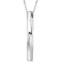 PROSTEEL Minimalist Drop Pendant Rolling Waves 3D Twisted Bar Necklace Minimalist Style Men Women Jewelry