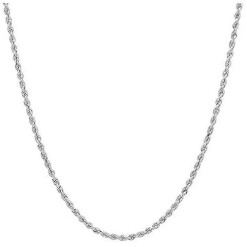 Verona Jewelers 2MM-5MM Stainless Steel Twist Rope Chain for Men and Women, Stainless Steel Necklace, Twist Rope Necklace,