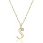 CUSVUEVI Initial Charm Necklace 14K Gold Filled for Women, Adjustable Letter A-Z Pendant Necklace Handmade Dainty Personalized Zircon Alphabet Choker Necklace Jewelry for Girls Wedding Birthday Gift