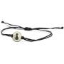 Stainless Steel Cat Lover Charm on Double Black String Bracelet for Men & Women - Cat Mom Gift, Pet Bracelet, Cat Lover Gifts for Women - Waterproof, Hypoallergenic Cat Jewelry