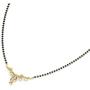 CaratLane Chayla Leafy Gold Mangalsutra in 18 K Yellow Gold with Jewelry Gift Box