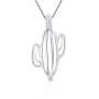 LGSY Sterling Silver Cactus Pearl Cage Pendants for Women, Design Pearl Cage Pendants for Pearl Jewelry Making, Essential Oil Diffuser Lockets for Pearl Jewelry