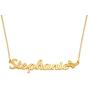 MyNameNecklace Personalized Name Necklace with Butterfly Charm -Custom Pendant Precious Metals Sterling Silver 925 & Gold Plating Jewelry
