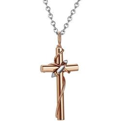 Jude Jewelers Stainless Steel Christian Cross Prayer Religious Pendant Necklace