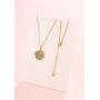 Happiness Boutique Women Flower of Life Necklace Gold Color Delicate Pendant Necklace Stainless Steel Jewelry
