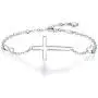 BlingGem Bracelets for Women 925 Sterling Silver Dainty Religious Cross Faith Infinity Heart Love Symbol Sideways Cross God Blessed Bracelet Confirmation Mothers Gift for Mom Women BlingGem Bracelets for Women 925 Sterling Silver Dainty Religious Cross Faith Infinity Heart Love Symbol Sideways Cross God Blessed Bracelet Confirmation Mothers Gift for Mom Women