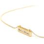 BYAVERS Adjustable Turquoise Howlite Bar 18K Gold Chain Bohemian Necklace for Women Horizontal Bar Delicate Gemstone Pendant Minimalist Boho Jewelry