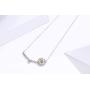 TRISHULA Shining Sunflower Daisy Necklace for Women,925 Sterling Silver You are My Sunshine Flower Pendant with Zircon/Ideal Gift for Wife/Mom/Daughter/Girlfriend
