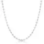 925 Sterling Silver Rice Bead Chain, Silver Oval Bead Chain Necklace, Silver Beaded Chain Necklace. 925 Sterling Silver Rice Bead Chain, Silver Oval Bead Chain Necklace, Silver Beaded Chain Necklace.