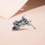MAELOVE 925 Sterling Silver Earrings Cuff,Women Men Hypoallergenic Earrings,Frog Earring Cuff Ear No Piercing Clip Ear Cute Animal Auricle Wrap Earring Punk Gothic Jewelry Gift