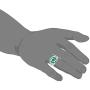 DC Comics Mens Stainless Steel Justice League Superhero Logo Ring Jewelry, Green Lantern, Size 10
